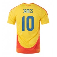 Fotballdrakt Herre Colombia James Rodriguez #10 Hjemmedrakt Copa America 2024 Kortermet